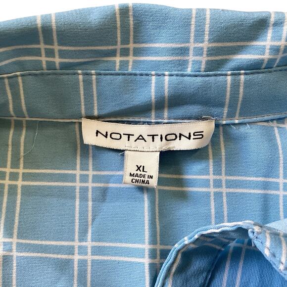 Notations Grid Pattern Button Down - Picture 5 of 7